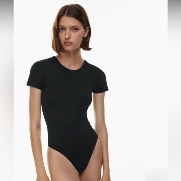Black Short Sleeve Bodysuit - Picture 1 of 4